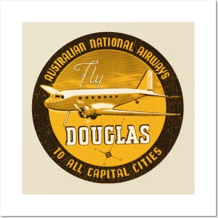 Australian National Airways - Douglas Posters and Art